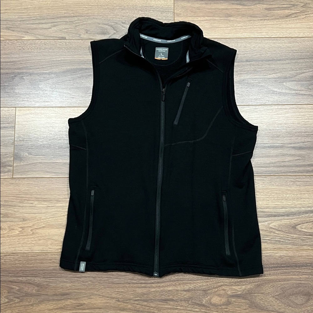 Icebreaker Merino Vest in Black Size Large